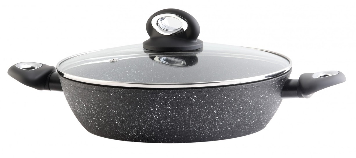 

Patelnia Garnek 2 w 1 Pokrywka Indukcja Gaz 28 cm