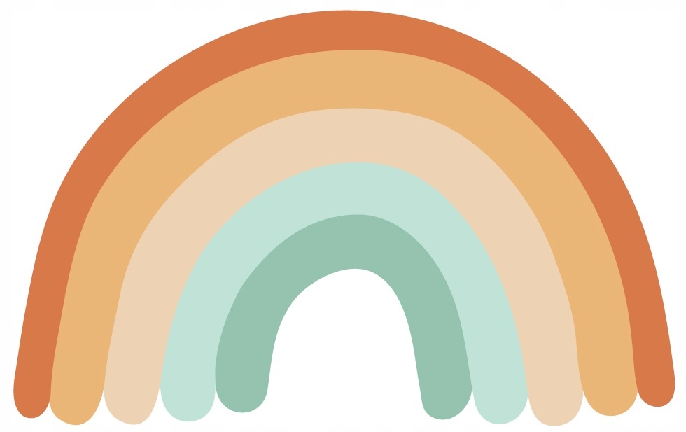 NAKLEJKI NA ŚCIANĘ NAKLEJKA TĘCZA eco