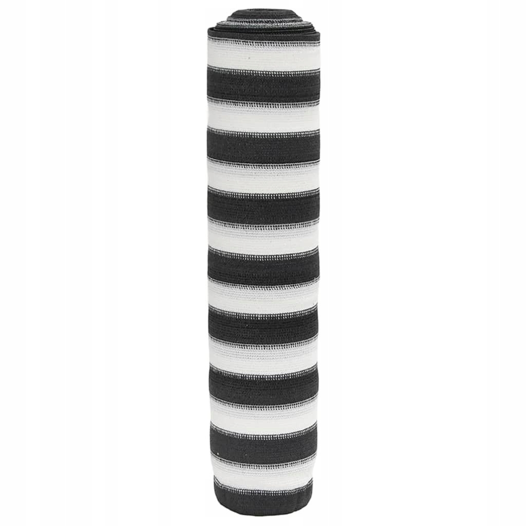 Stínící síť, antracitově bílá, 1,5 x 50 m, Hdpe, 75 g/m²