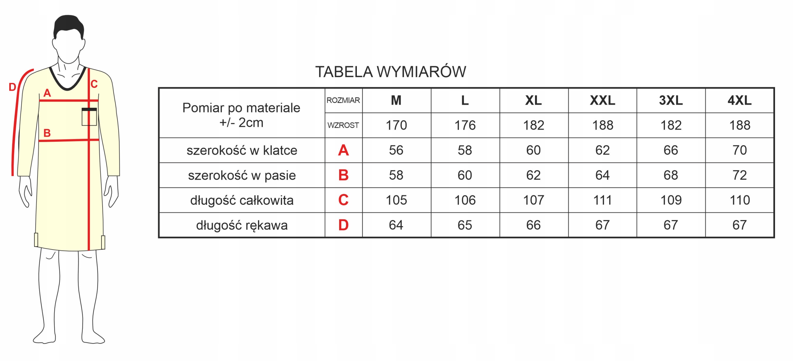 Męska koszula nocna M-Max Baltazar 3XL Rozmiar 3XL