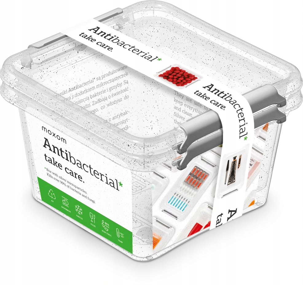 

Pojemniki Na Żywność Mikrosrebro Organizer 2x1,15L