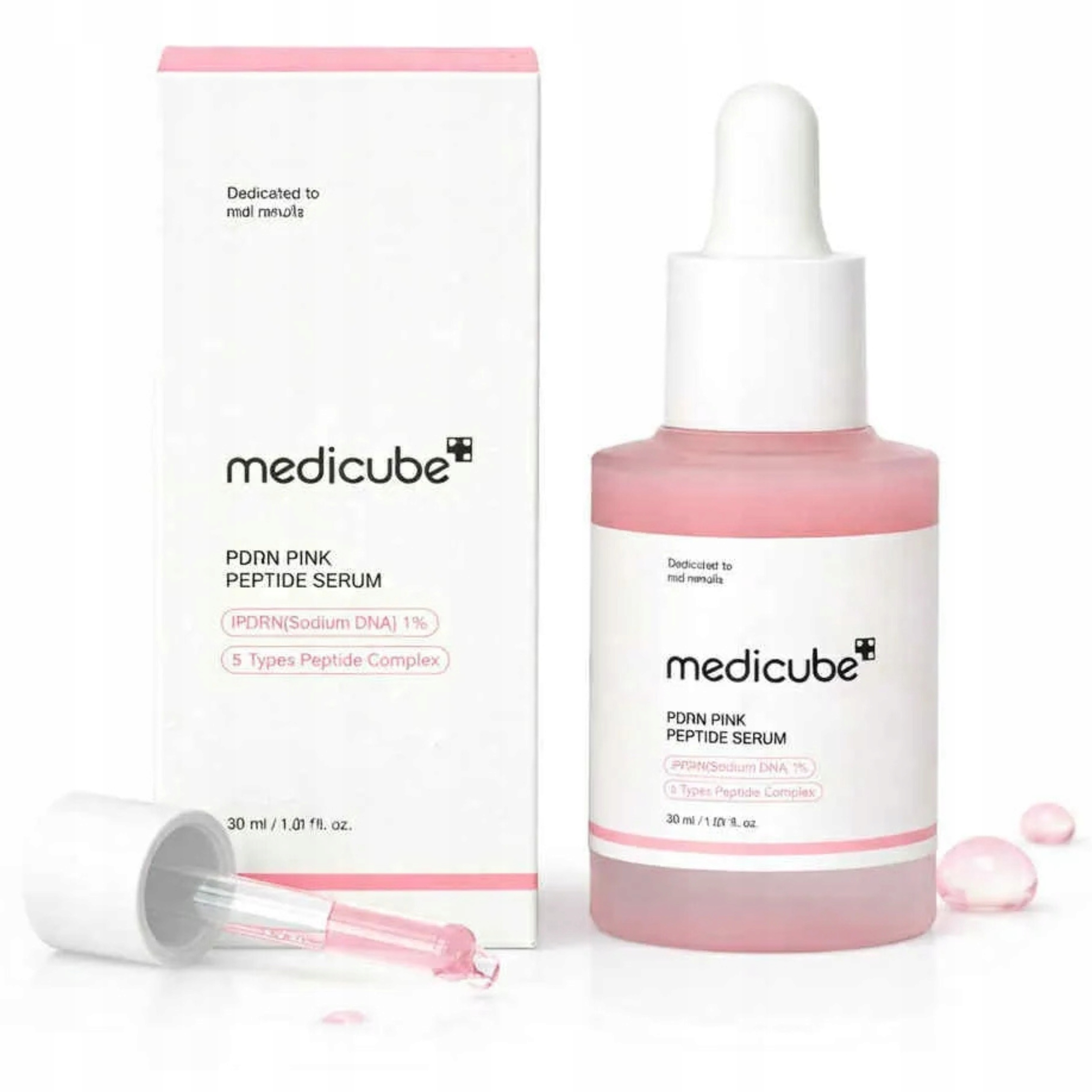 Pleťové sérum s peptidy zpevňuje Medicube Pdrn Pink Peptide Serum 30 ml