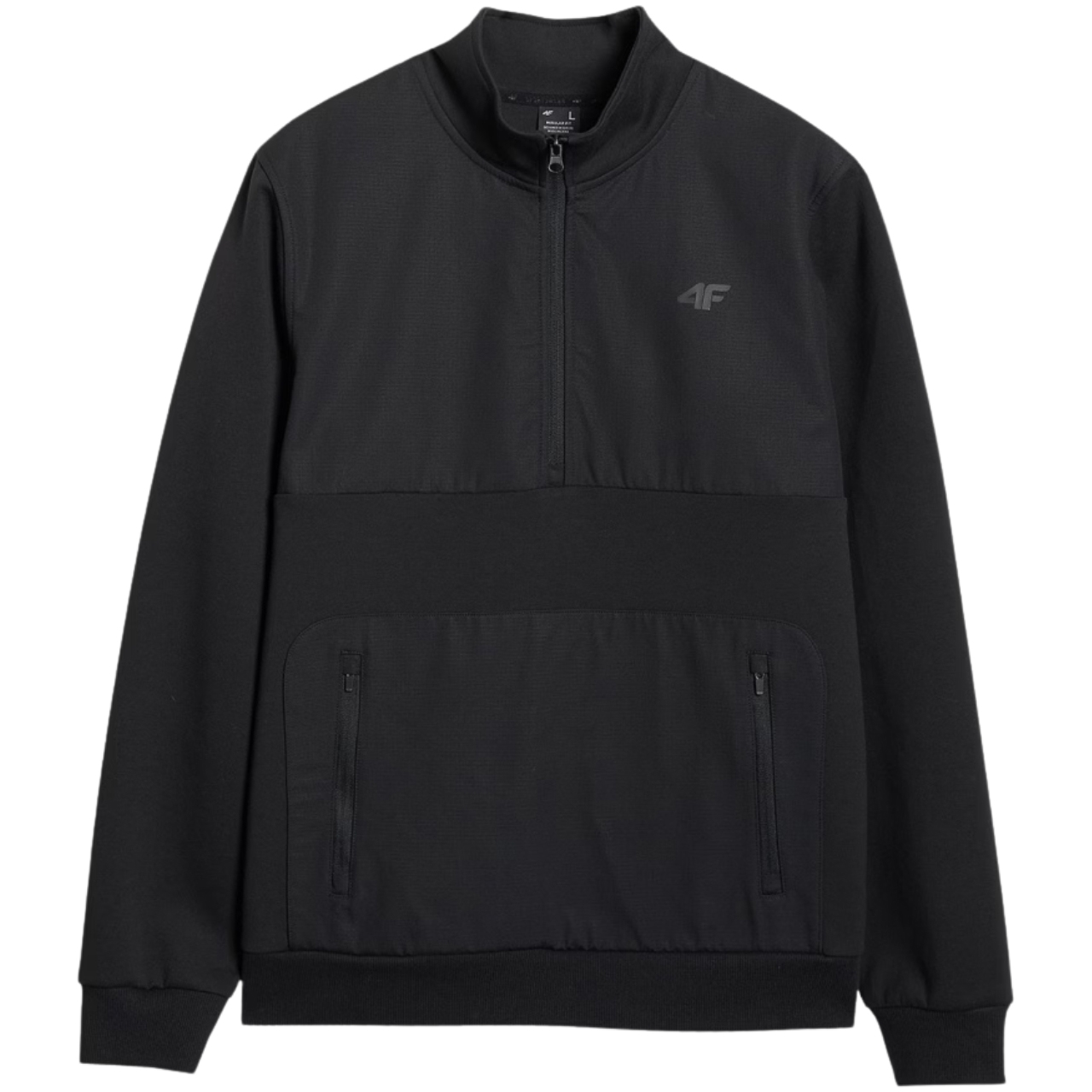 Pánská Mikina 4F Dresová bez kapuce Klokanka se stojáčkem Lehká Pohodlná vel M