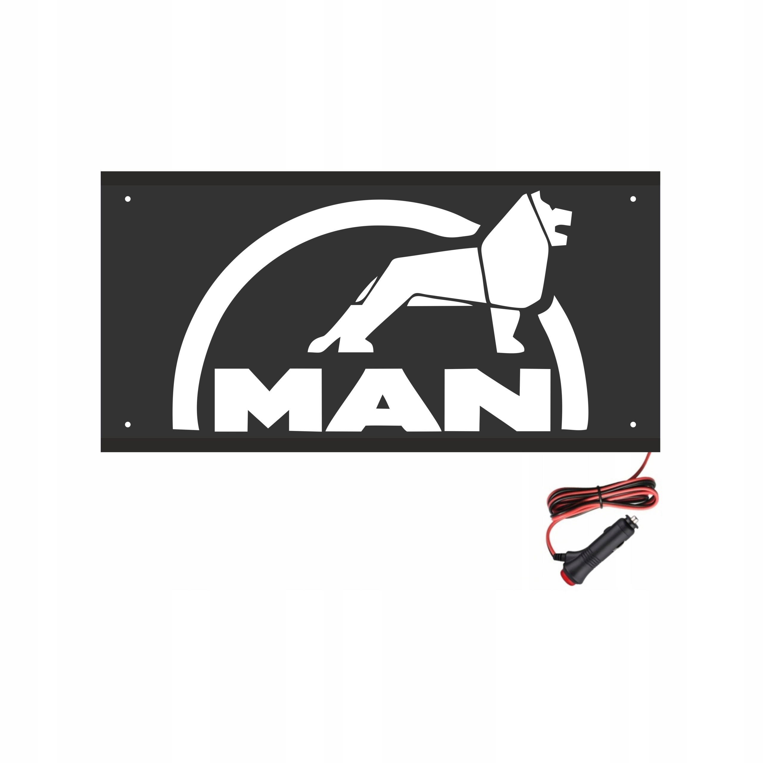 Tabuľa 60x30 na zadnú stranu nad posteľou s logom Man 24V