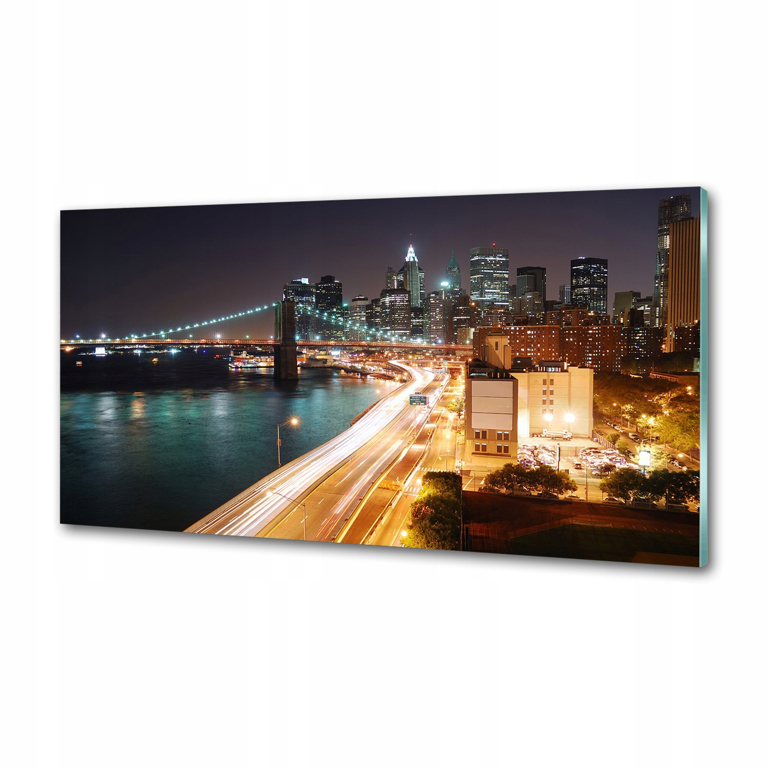 Panel do kuchyne New York v noci 120 x 60 cm Lepidlo