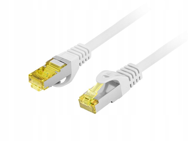 Patchcord Lanberg S/FTP Kat.6A 10m LSZH Cu Fluke Passed szary