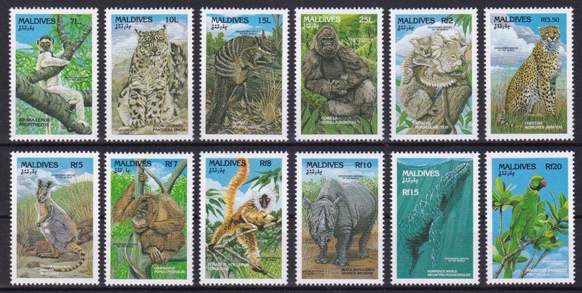 MALDIVES - PTAKI - FAUNA - 1993 r. - MNH(**)