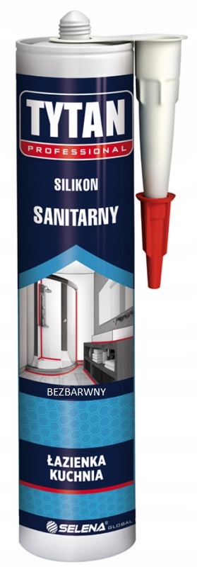 

Silikon Sanitarny Tytan 280ml Bezbarwny