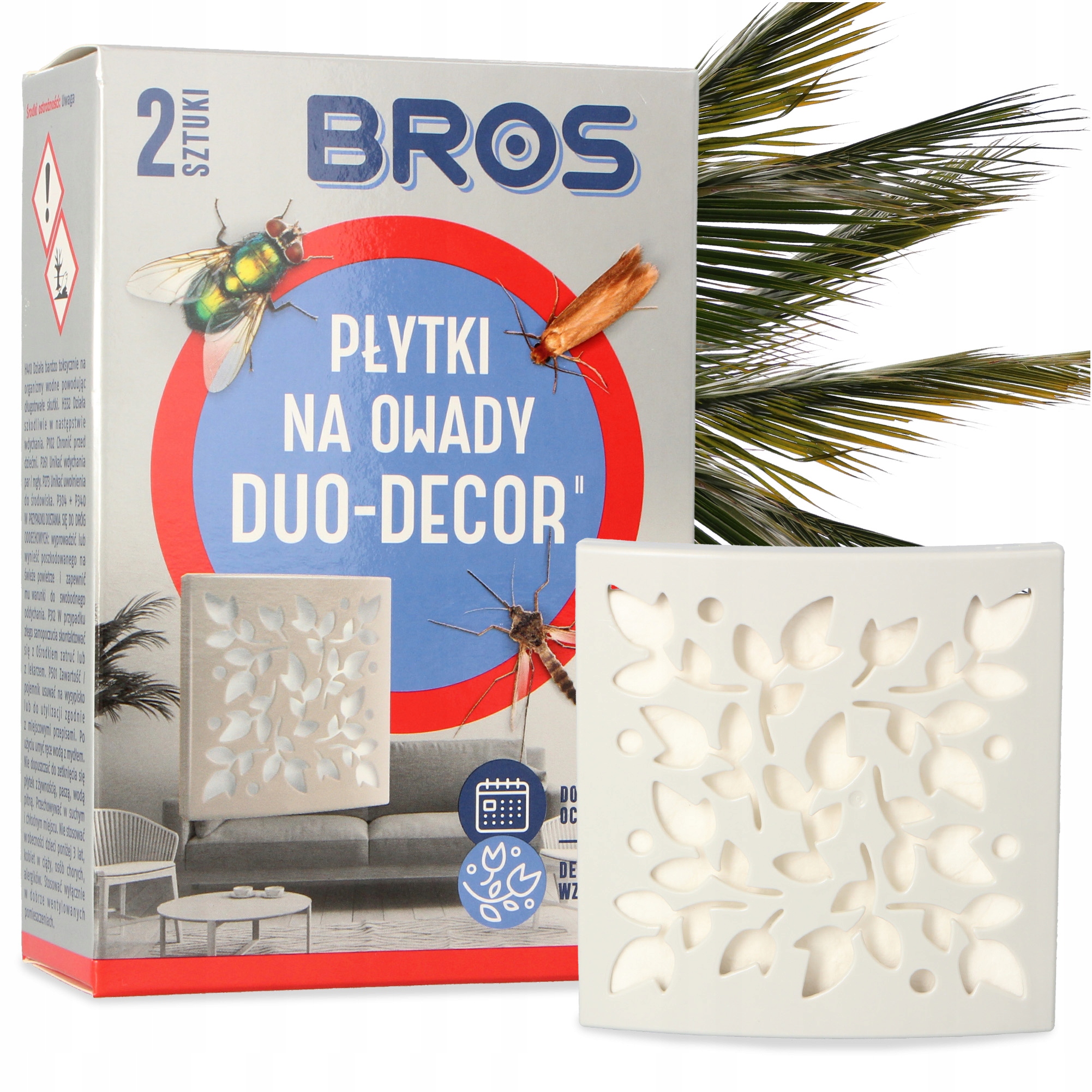 

Płytka Środek Pułapka Owady Muchy Komary Mole 2szt