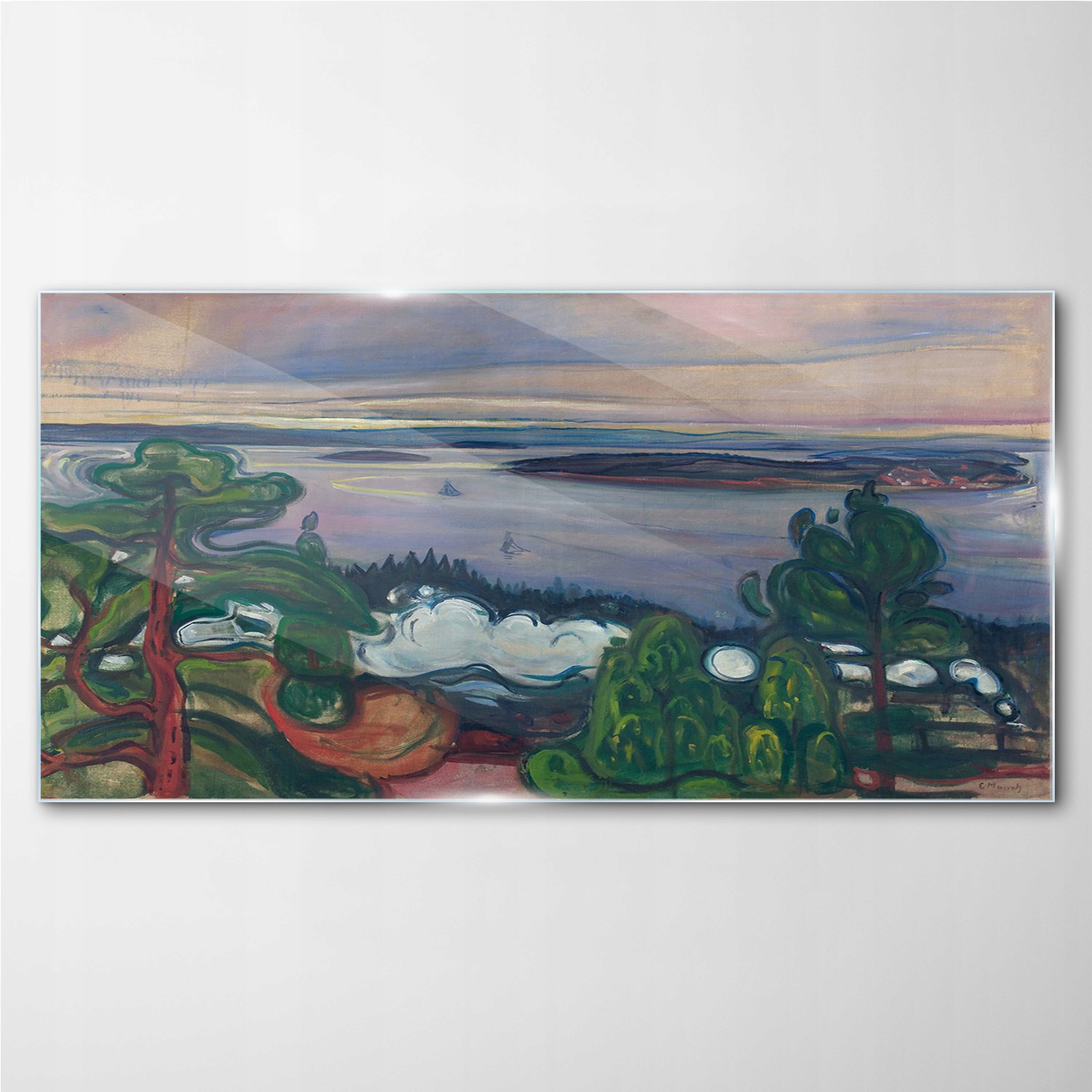 

Foto obraz szklany Pociąg pal Edvard Munch 140x70