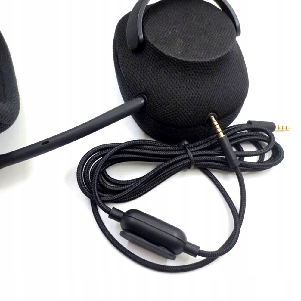 KABEL PRZEWÓD DO LOGITECH G PRO X / G433 / G233 OPLOT 2m HQ Kolor czarny