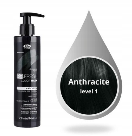 Lisap Re-fresh Barvící maska Anthracite Antracitová 250 ml