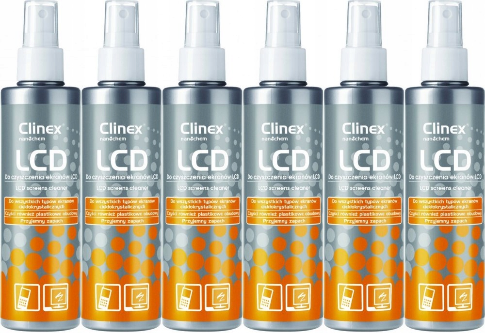 CLINEX LCD Preparat do czyszczenia ekranów 200 ml x6