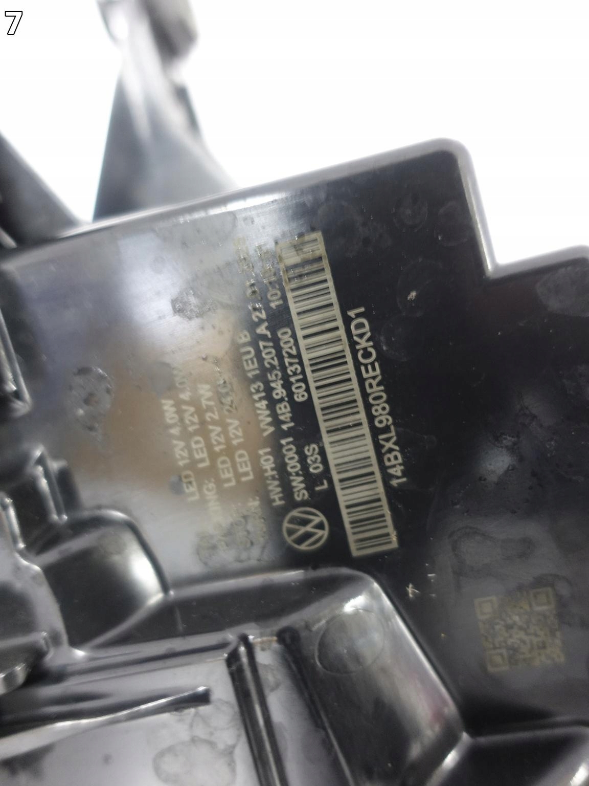 VW ID7 ID.7 14A 23- Licht LED TEIL lichte W Kotflügel links heck