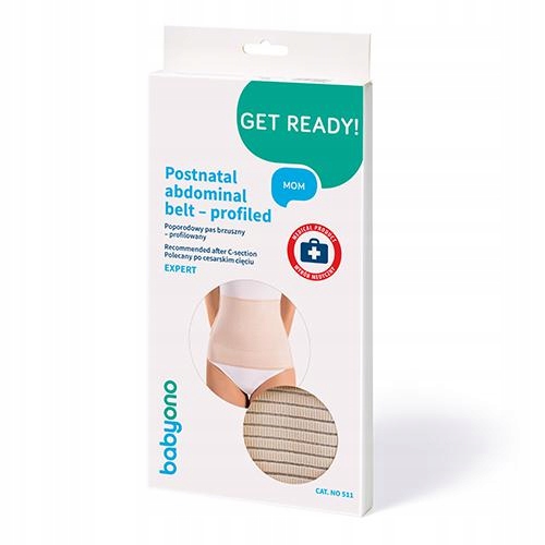 BabyOno Poporodowy pas brzuszny profilowany XS