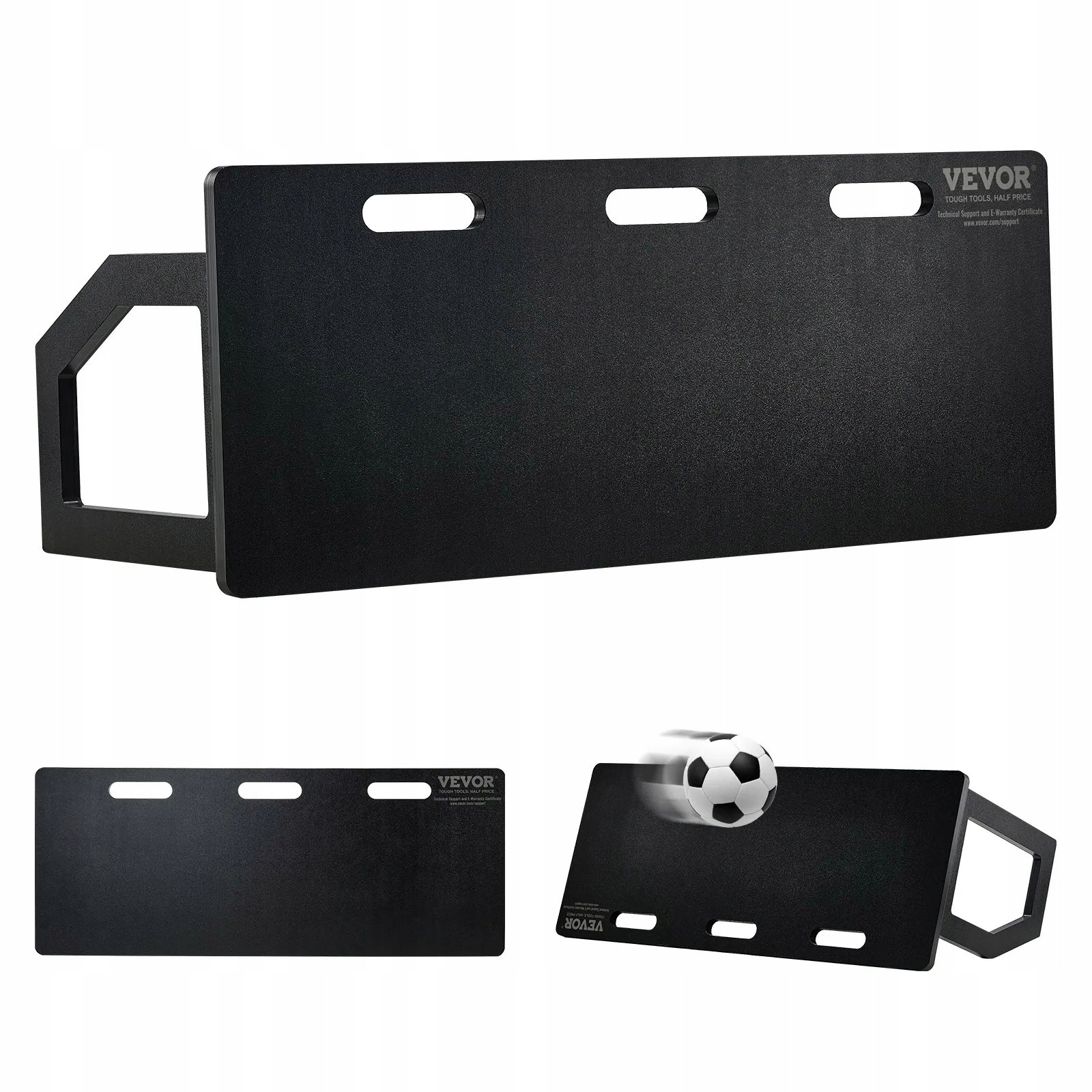 Fotbalový rebounder stěna odrazový trenažér 100x40 cm Hdpe skládací černý