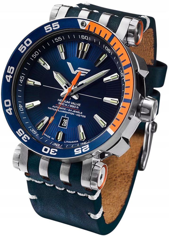 Hodinky Vostok Europe NH35A-575A715 Energia Trit Řemínek Kufr 48 mm