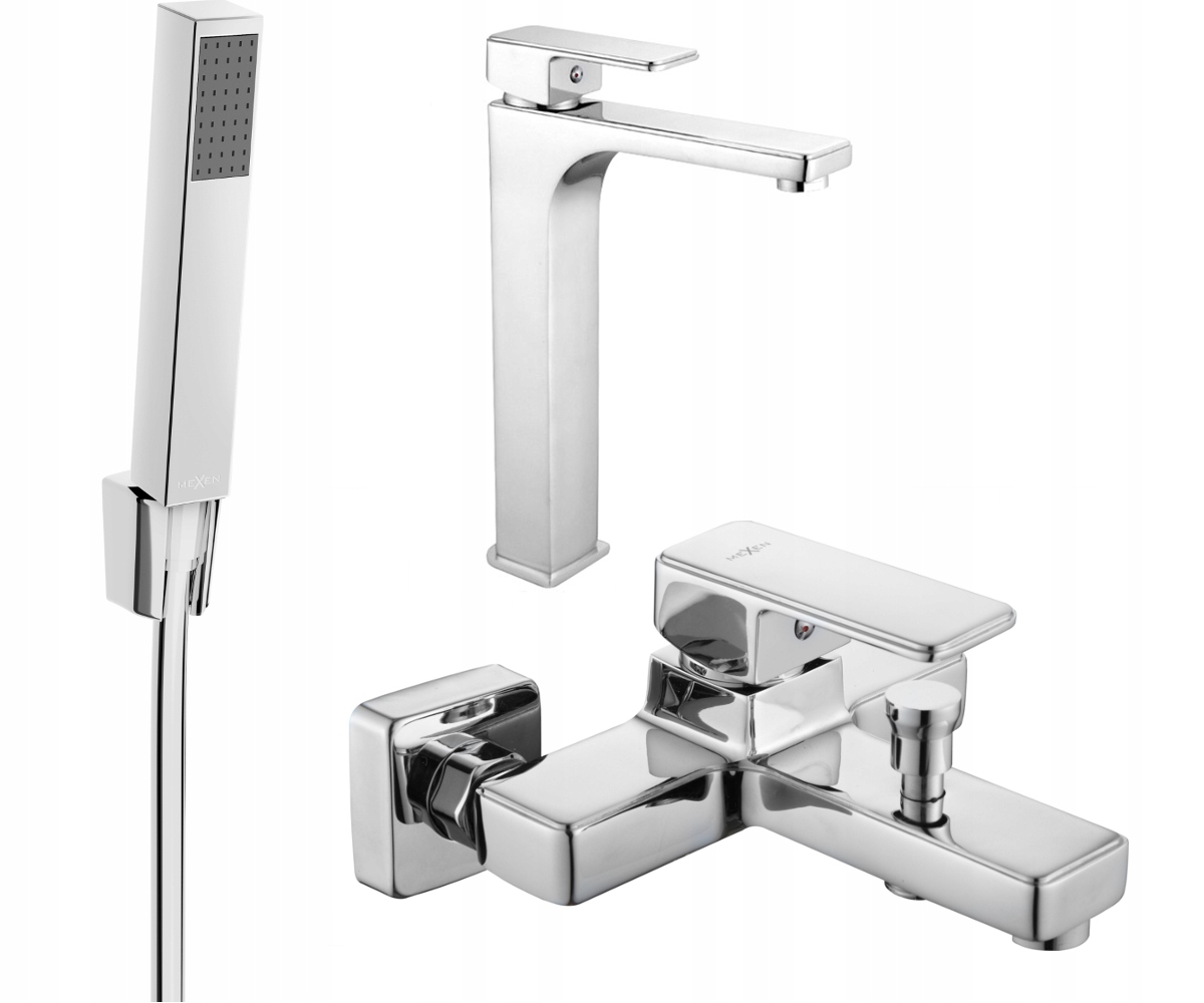 Mexen Cetus R77 Zestaw Wannowy Bateria Chrom