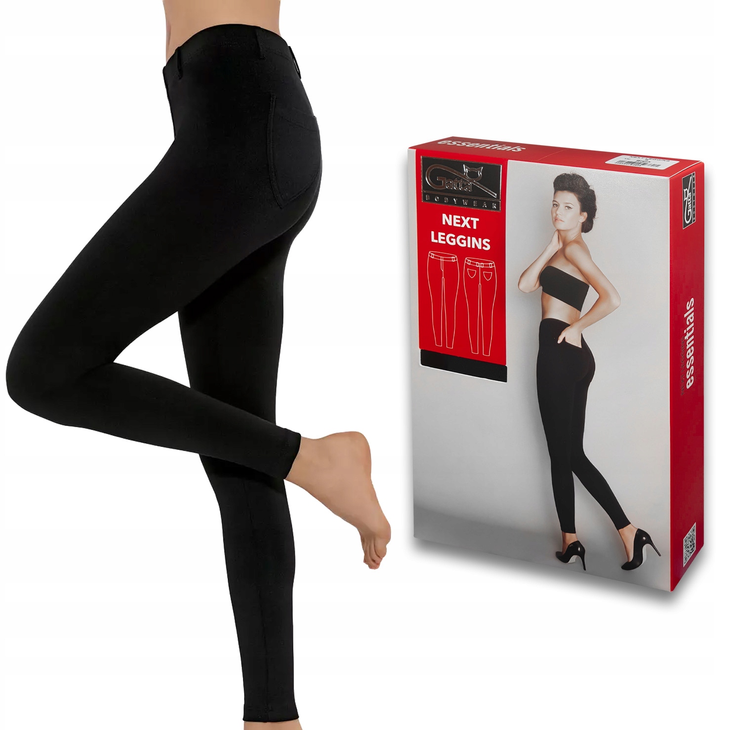 

Legginsy damskie Gatta Next z kieszeniami r.- XL