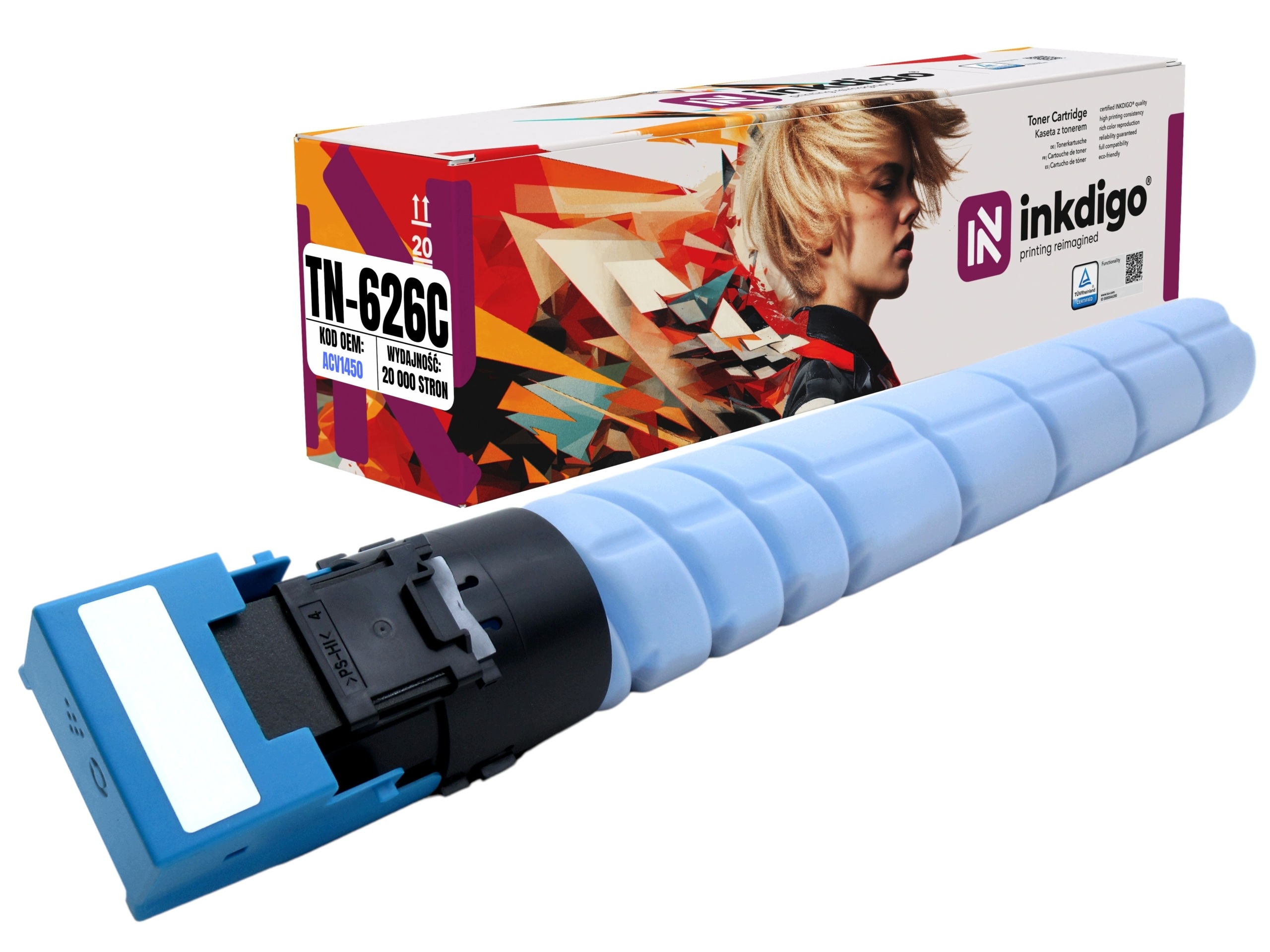 Toner TN626C pro Konica Minolta Bizhub C450i C451i C550i C551i C650i C651i