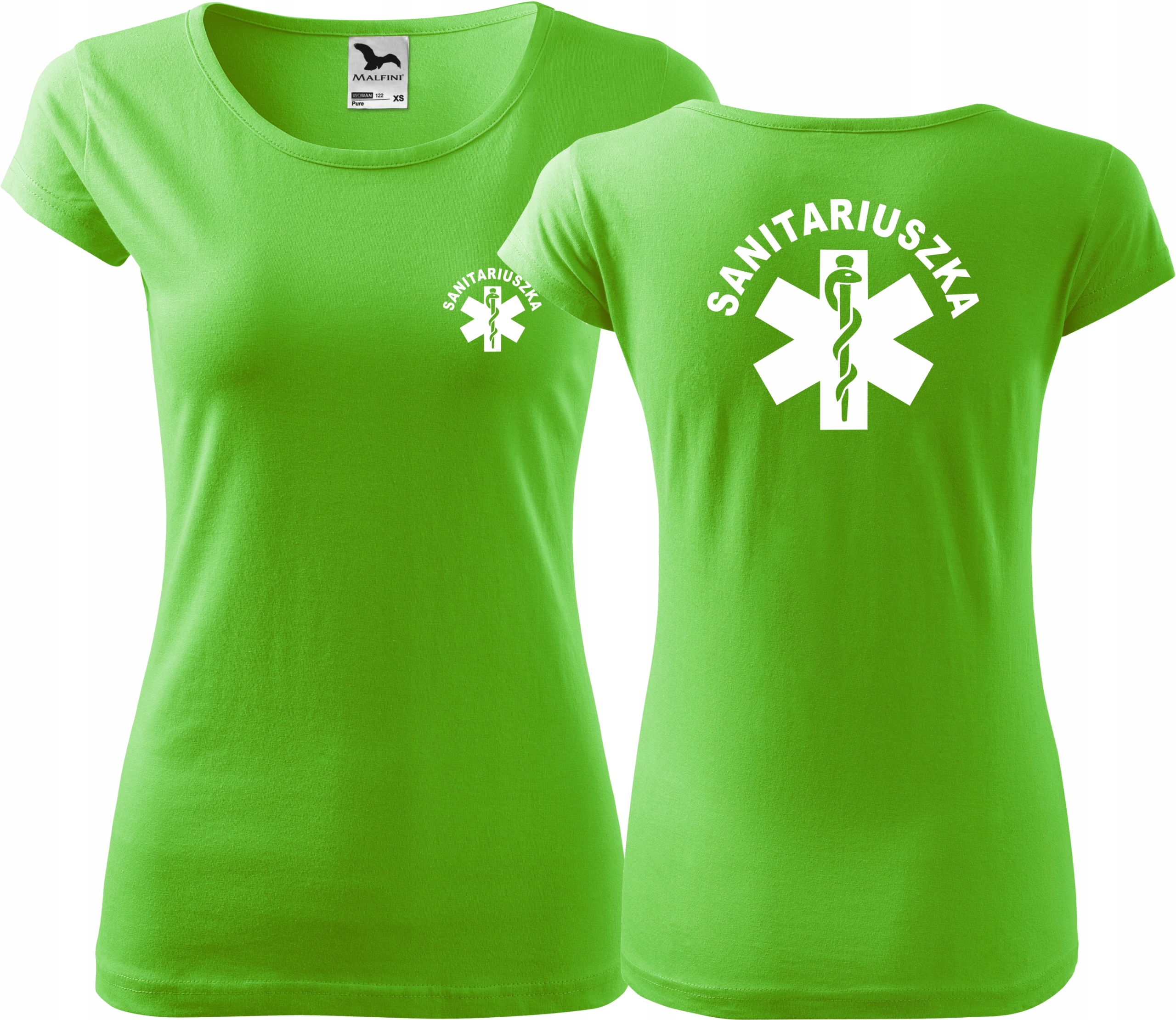 

Damska koszulka medyczna Pure Sanitariuszka jakość