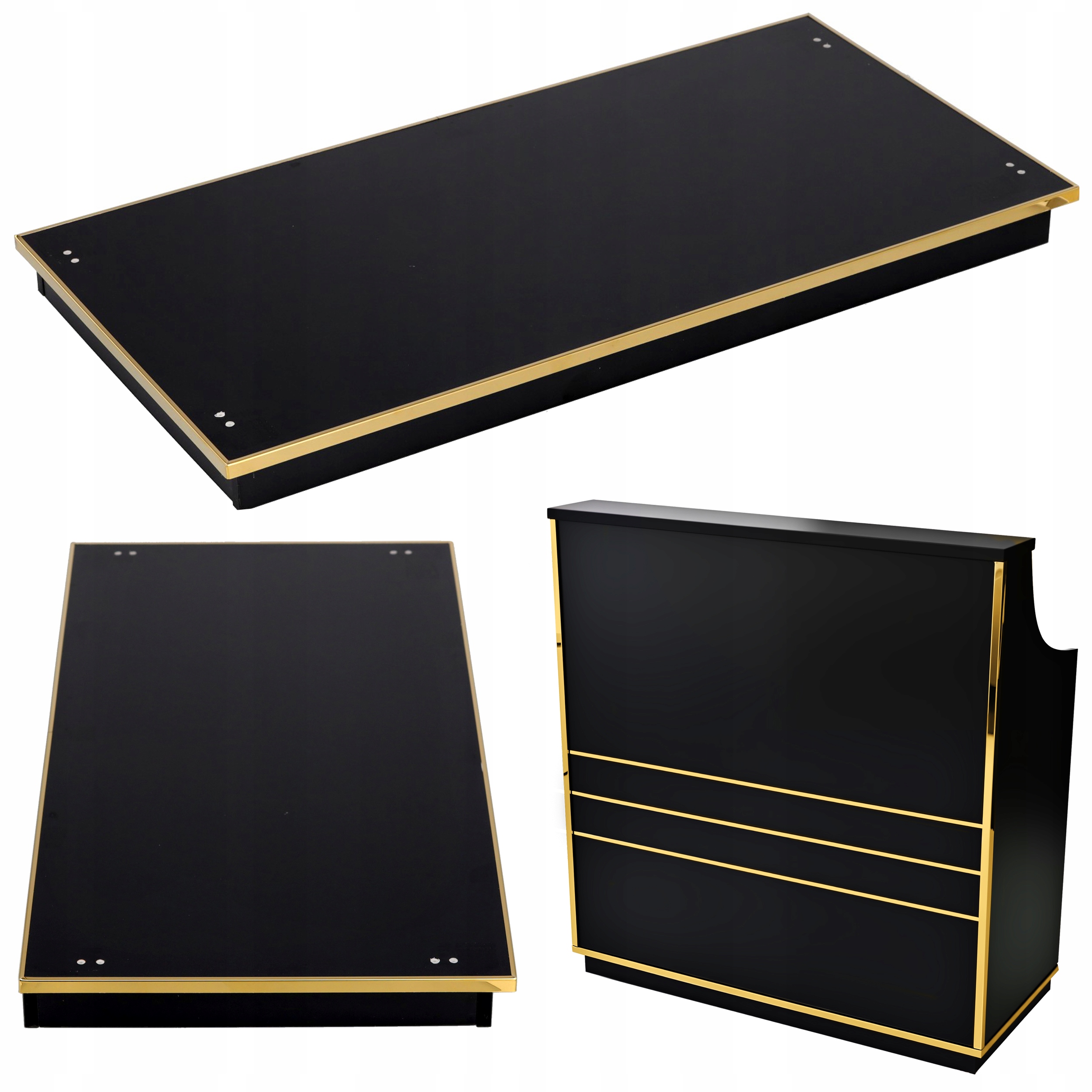 Podstavec recepce pro zabudování pod recepci 100 cm kosmetický do Spa salonu