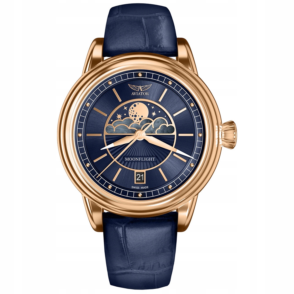 Dámské hodinky Aviator V.1.33.2.256.4 modré