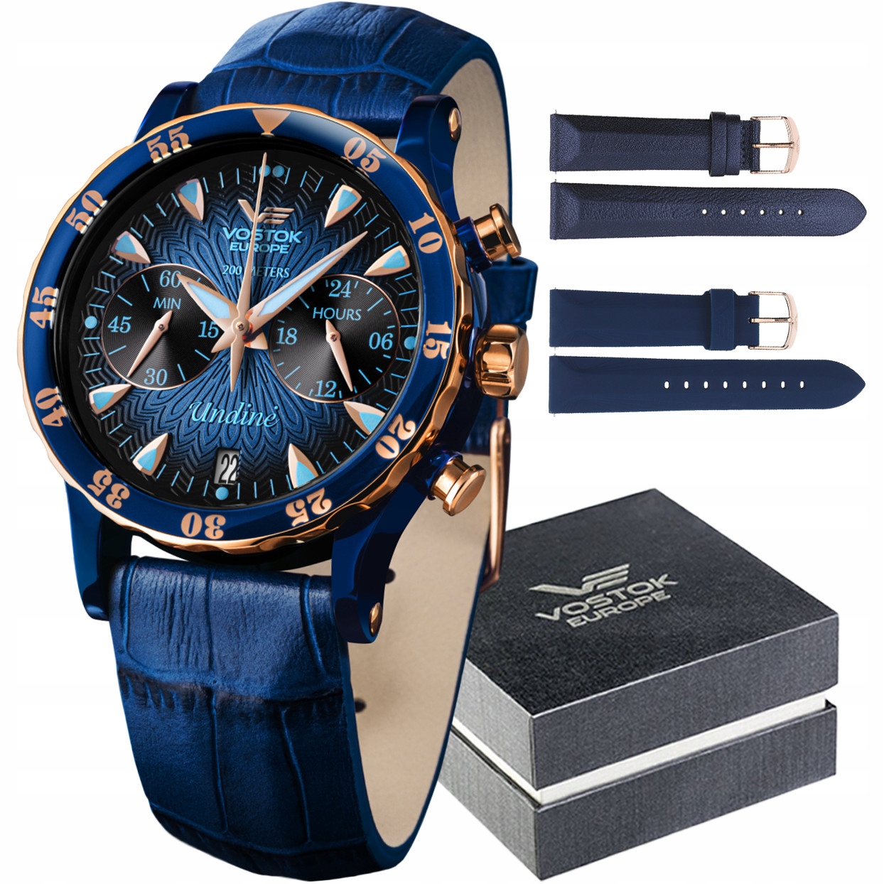 Dámské hodinky Vostok Europe VK64-515E628 modré