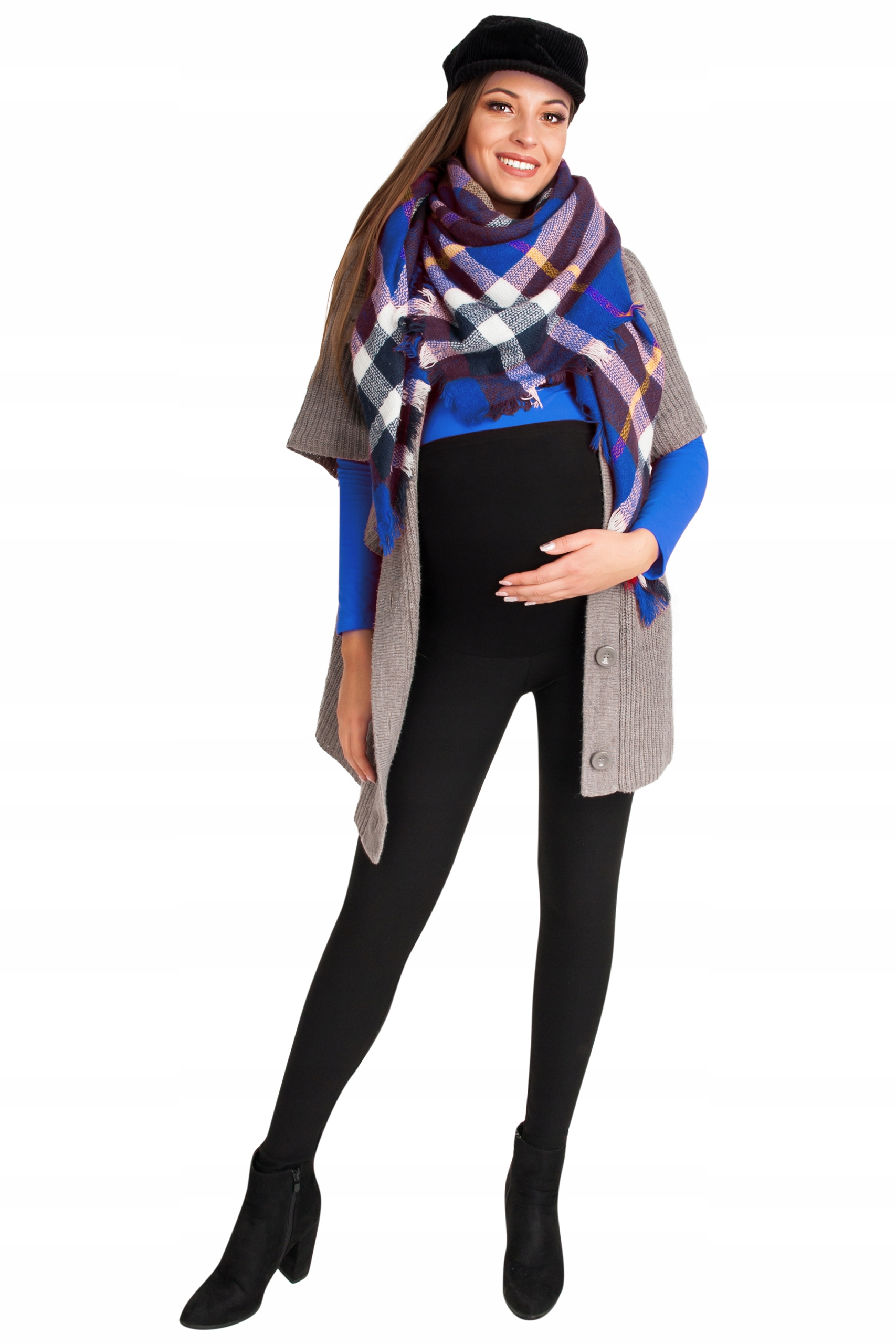 LEGGINSY OCIEPLANE NA ZIMĘ CIĄŻOWE GETRY Z PANELEM Płeć kobieta