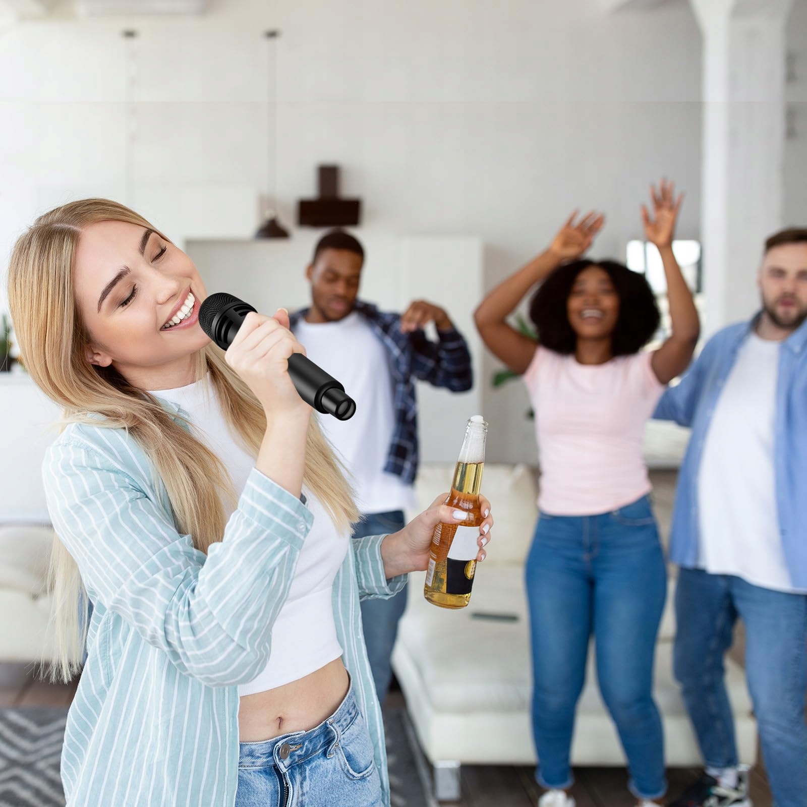 TONOR Mikrofon Bezprzewodowy Dynamiczny Do Karaoke i Konferencji — miniatura 8
