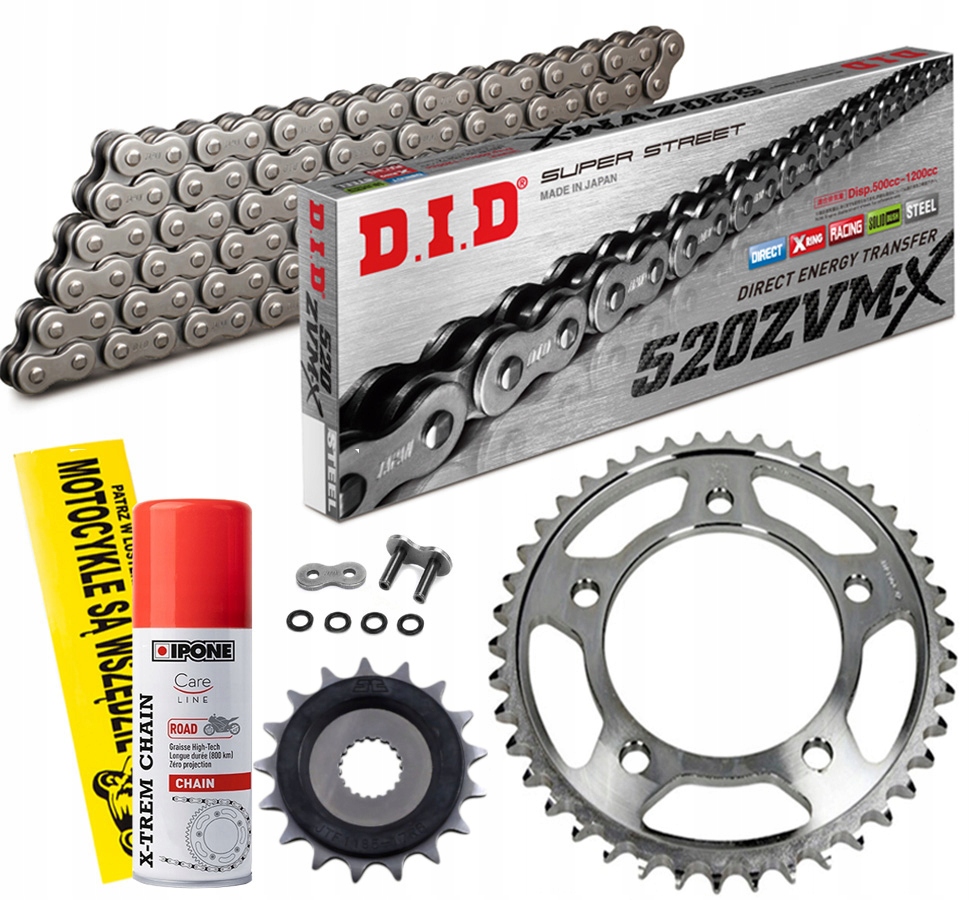 ZESTAW NAPĘD-OWY DID TŁUMIK DRGAŃ JT HONDA NC 750 X NC 750 S 14-20