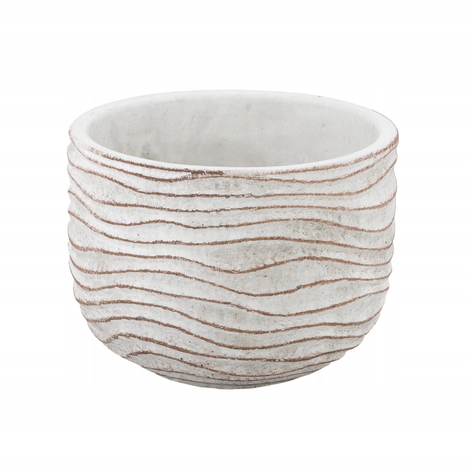 

Donica Skrock betonowa biała śr. 14cm