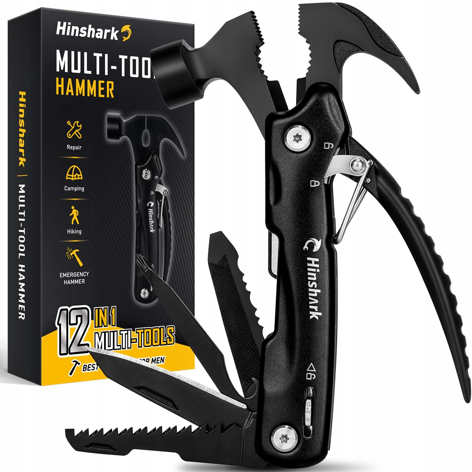 Hinshark Multitool 12 v 1 kempingový, pro muže