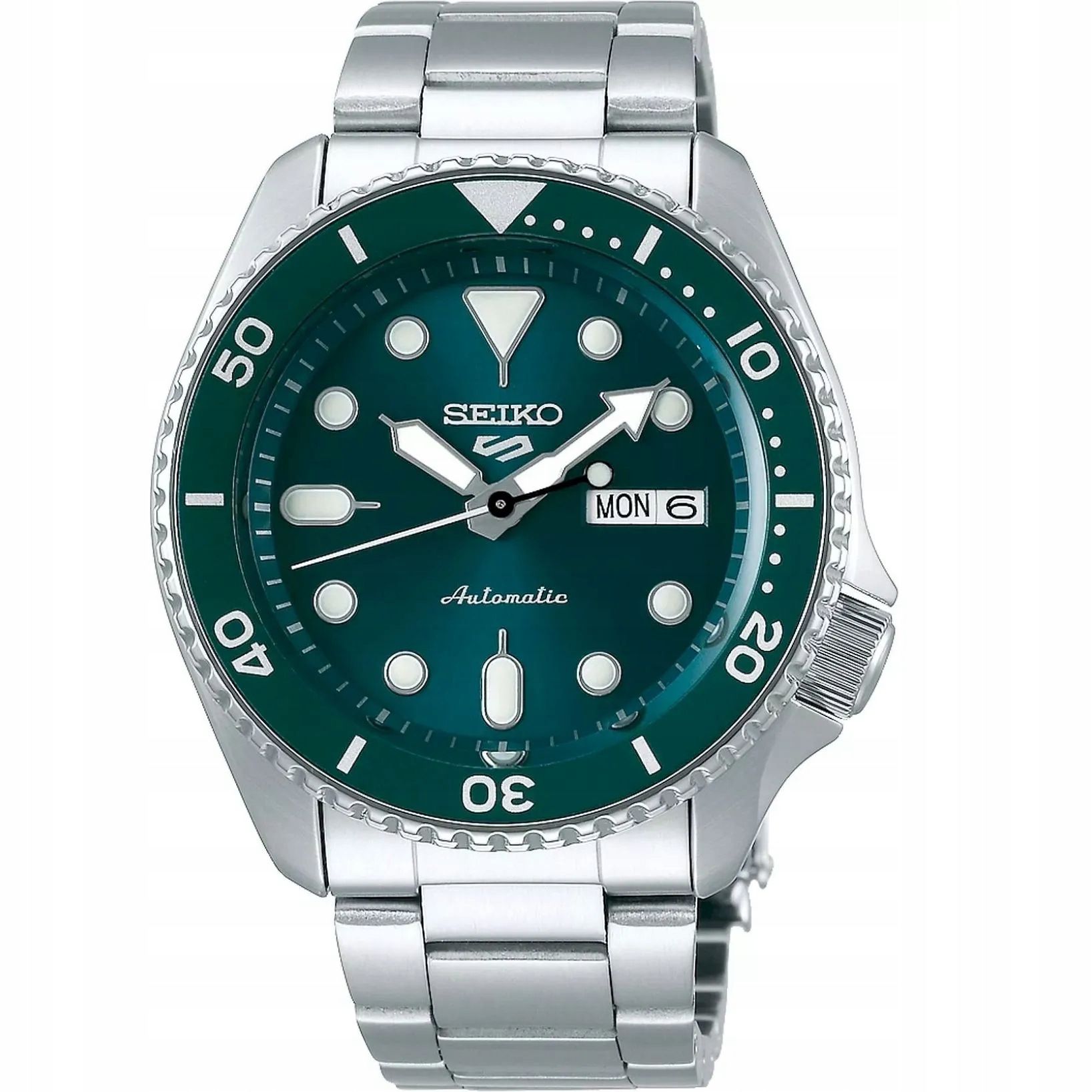 Seiko SRPD61K1 5 Sports Pánské automatické hodinky se zeleným