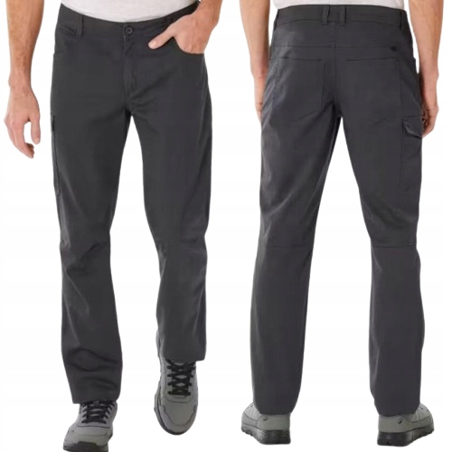Męskie Spodnie Trekkingowe Turystyczne 5 Kieszeni 98% Bawełny