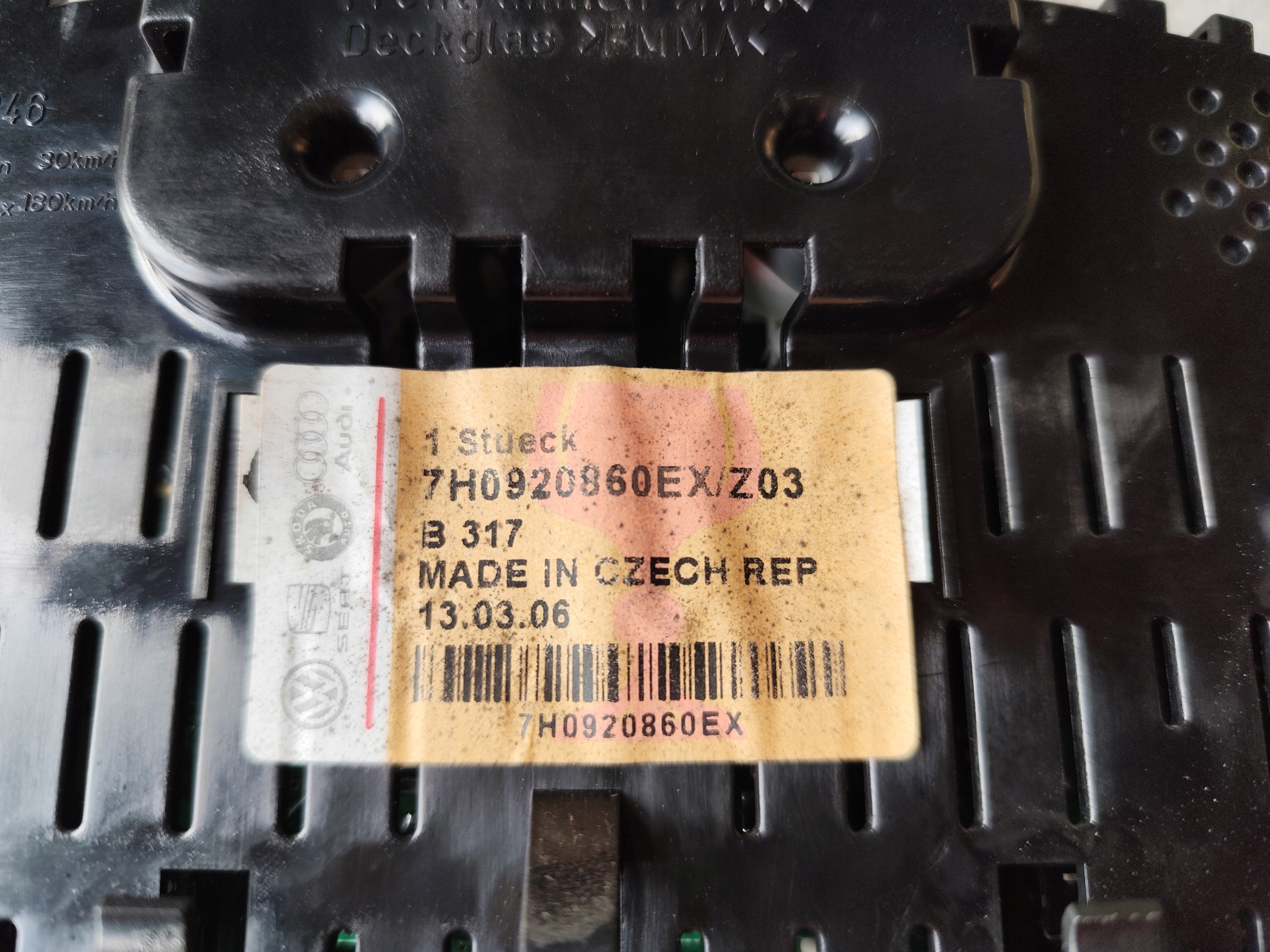 dials clock dials VW T5 7H0920860EX POLFIS