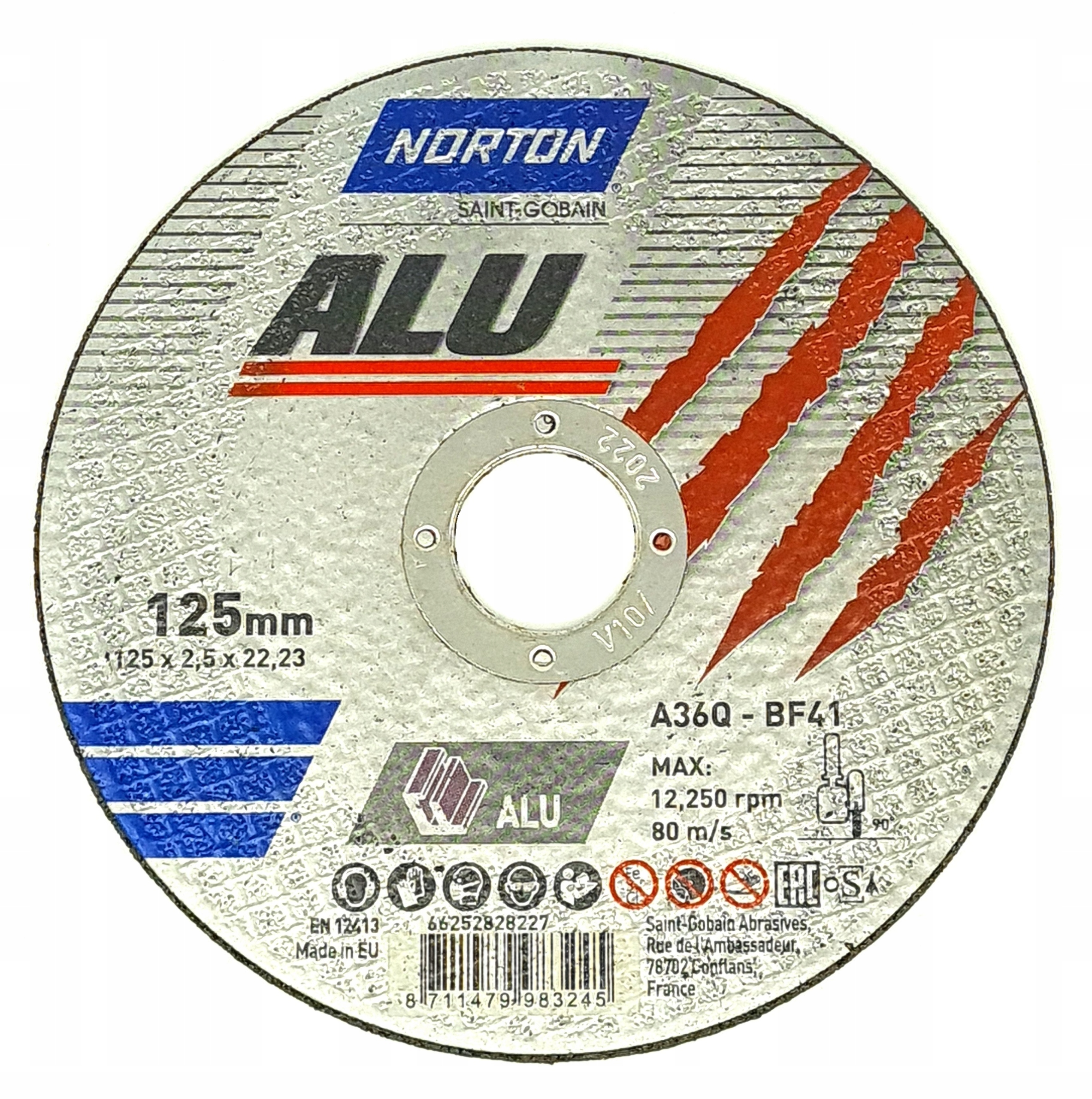 Tarcza do ALUMINIUM 125x2,5 ALU NORTON