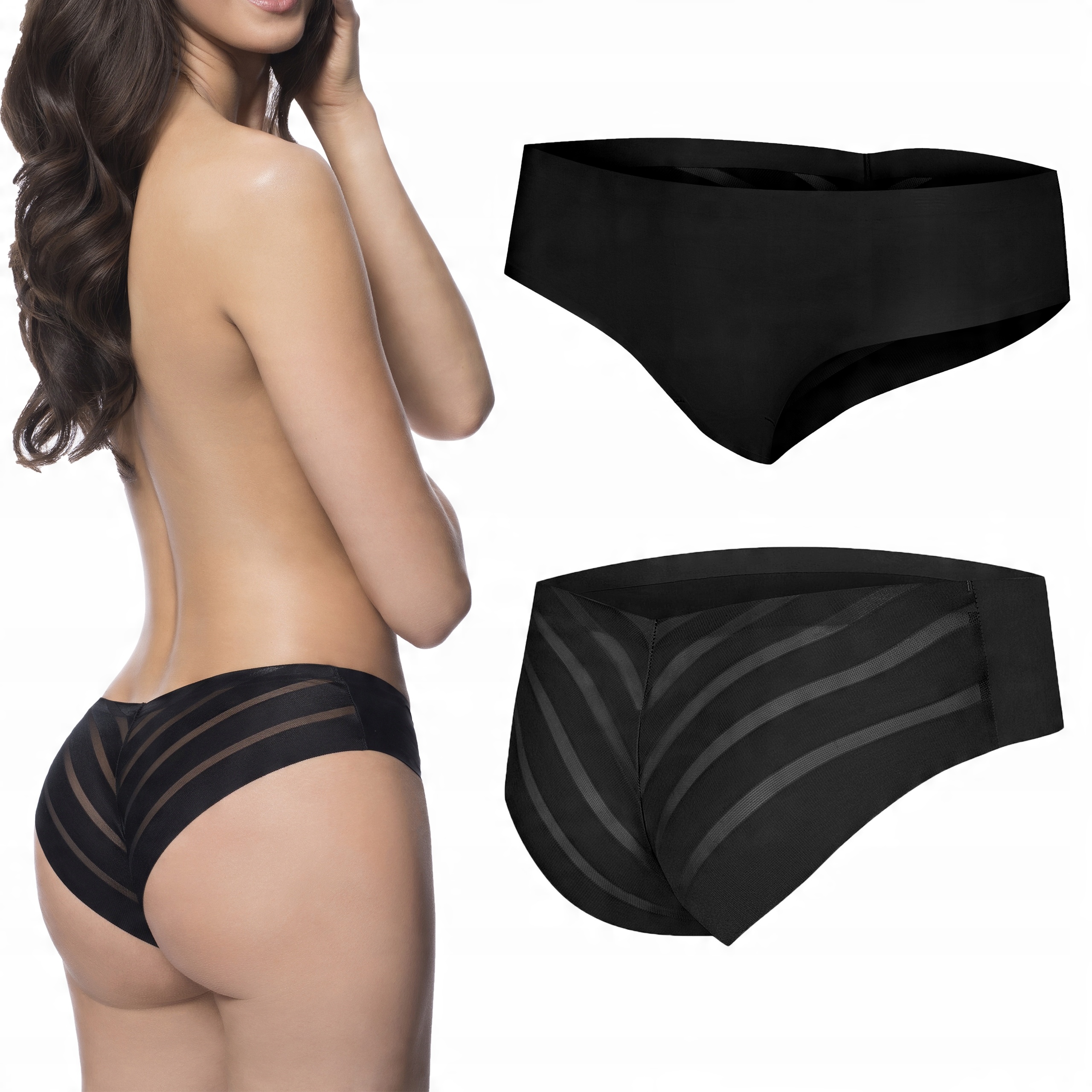 

Julimex figi Joy Invisible-line bezszwowe Nero L