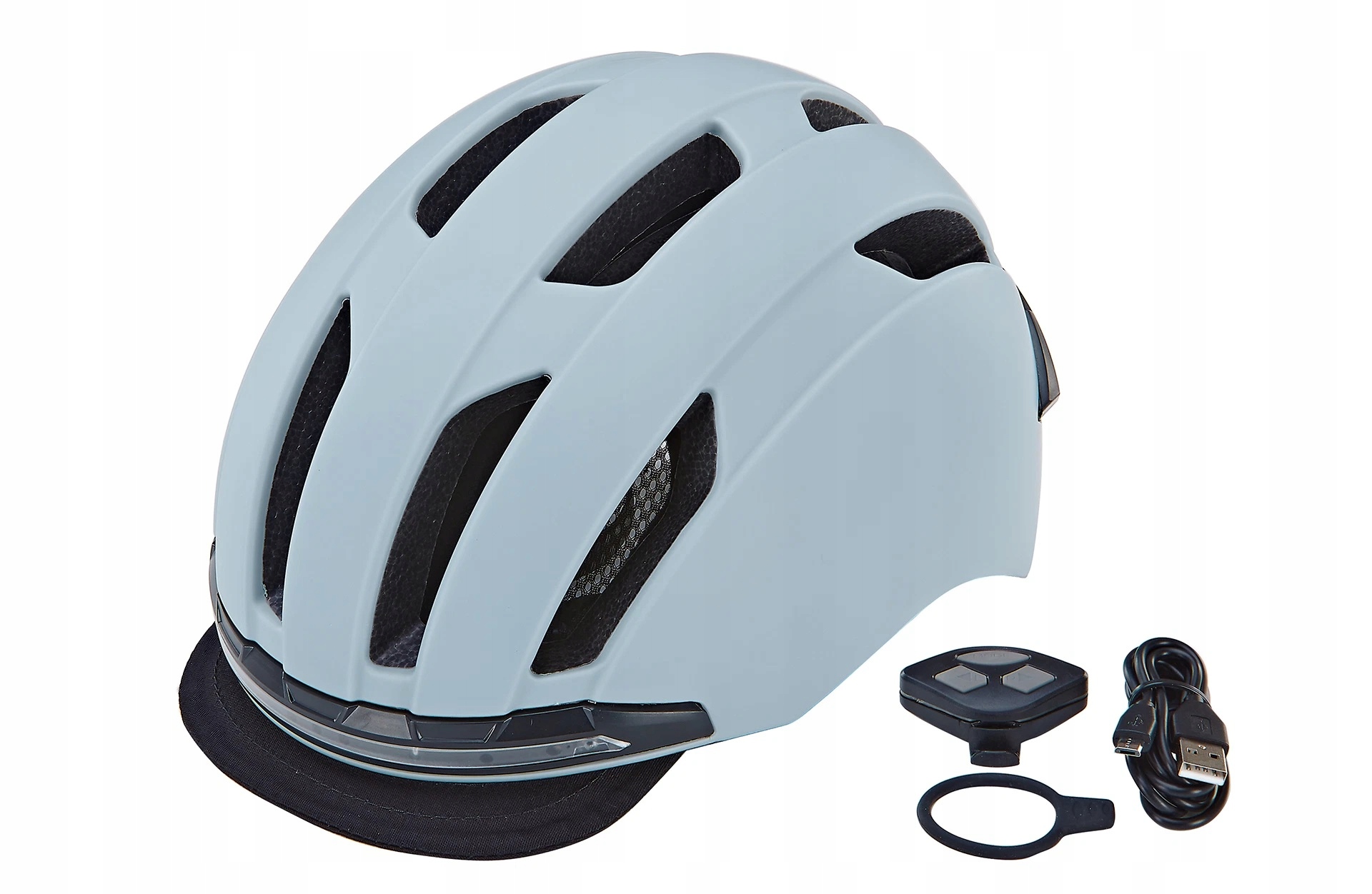 Dětská Cyklistická Přilba Prophete Eco Urban In-mold Led Přední Zadní 52-58 cm