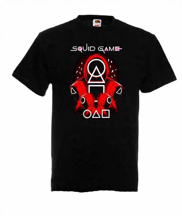 

S Koszulka Męska Squid Game Serial Gra Wzory