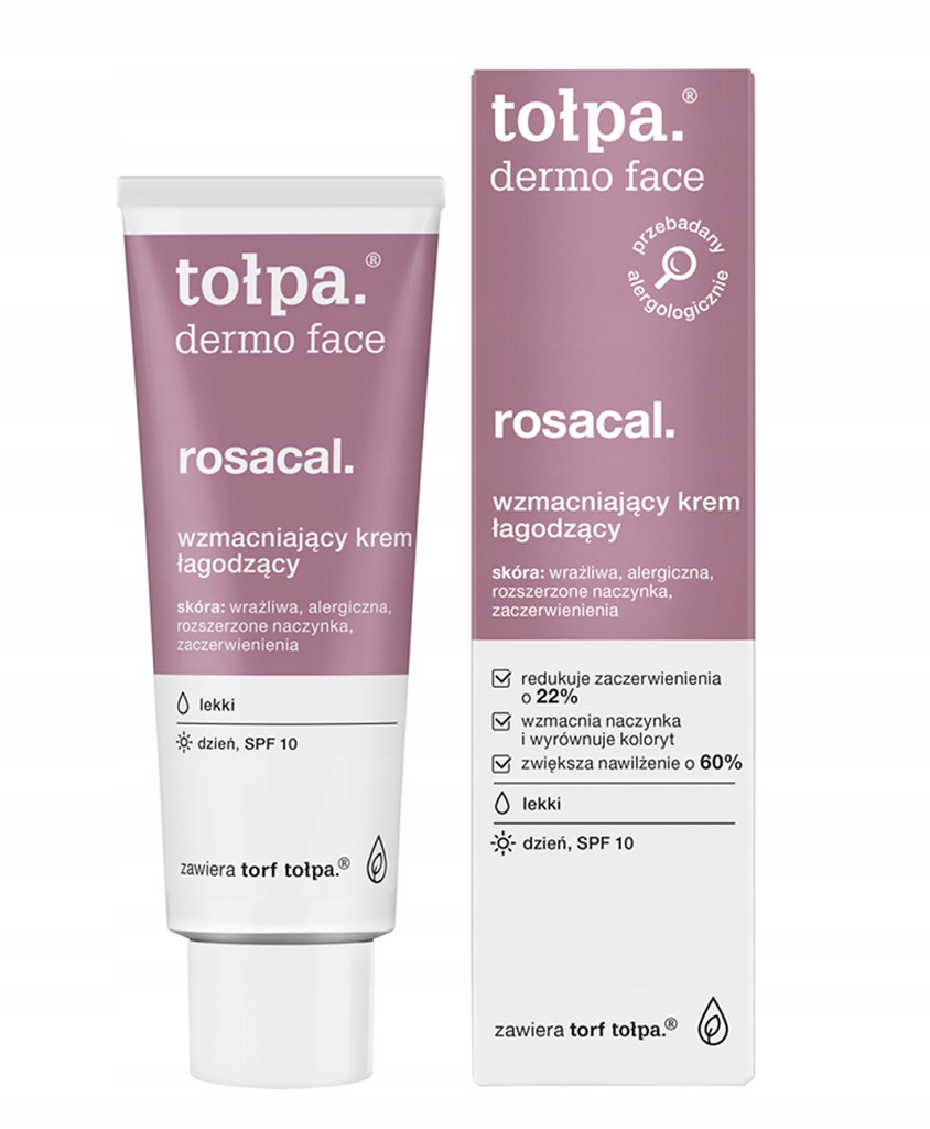 

Tołpa Rosacal krem łagodzący Spf 10 40 ml