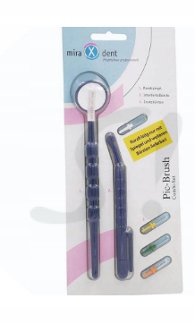 Zestaw: lusterko, uchwyt 4 szczotki międzyzębowe – Pic Brush Combi Set