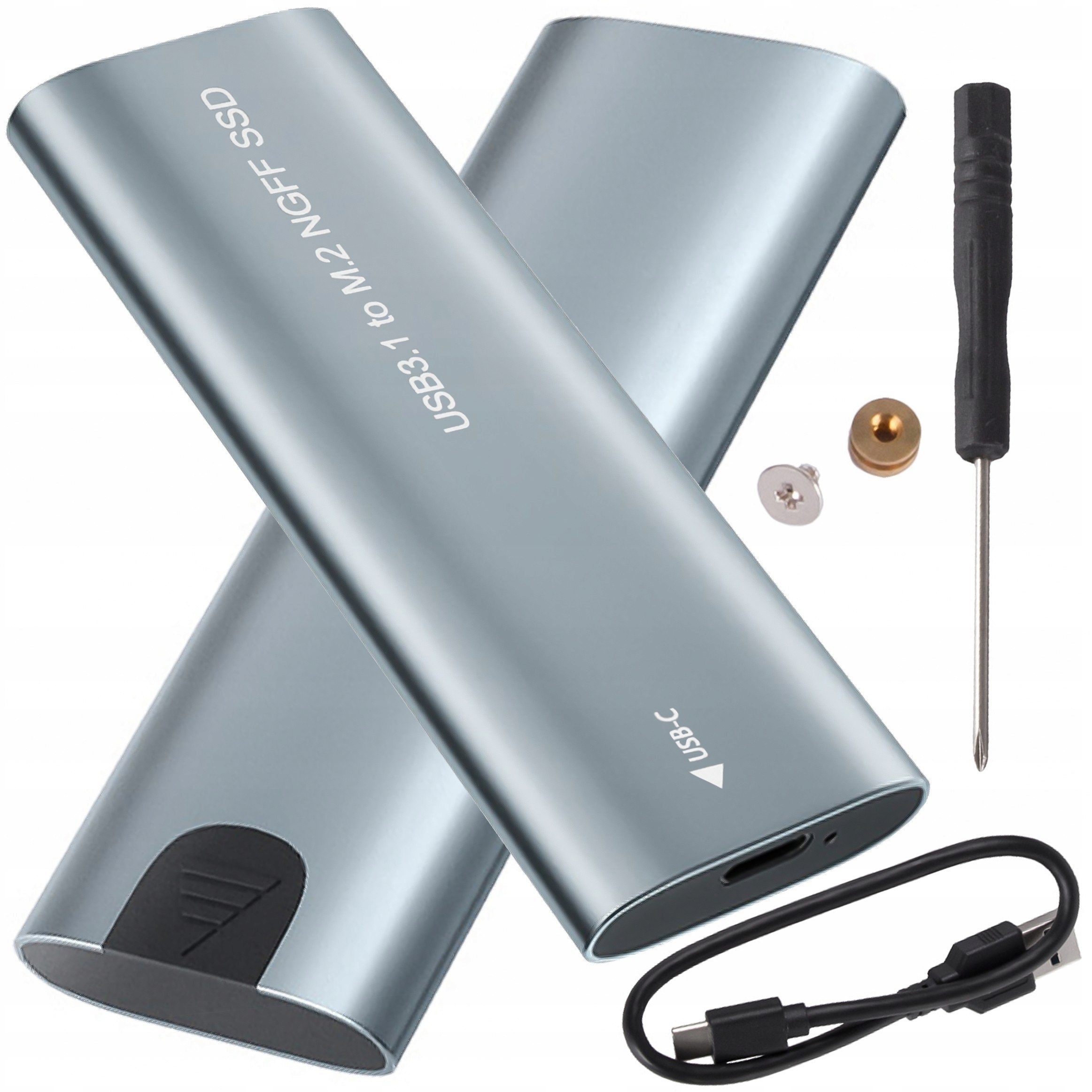 Obudowa adapter dysku kieszeń na dysk SSD NGFF SATA m.2 USB 3.1 USB-C typ-c