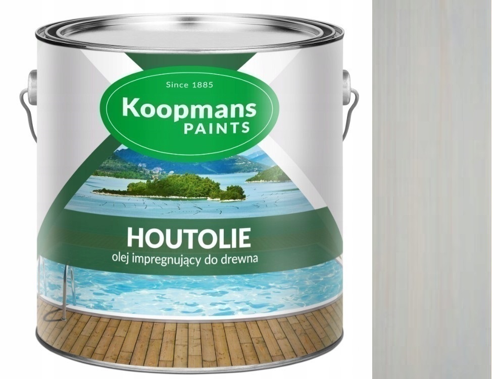 Koopmans Houtolie Uv 2,5 L Impregnační Olej Na Dřevo 030 Pařížský Šedý