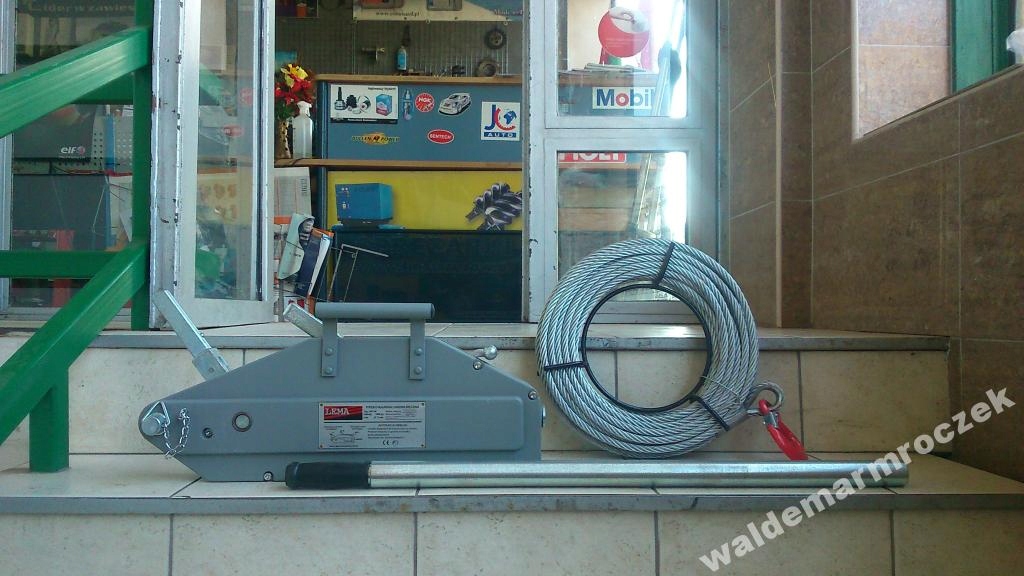 Przeciągarka linowa ręczna udźwig 1,6t 1600kg 20m Marka Steinberg