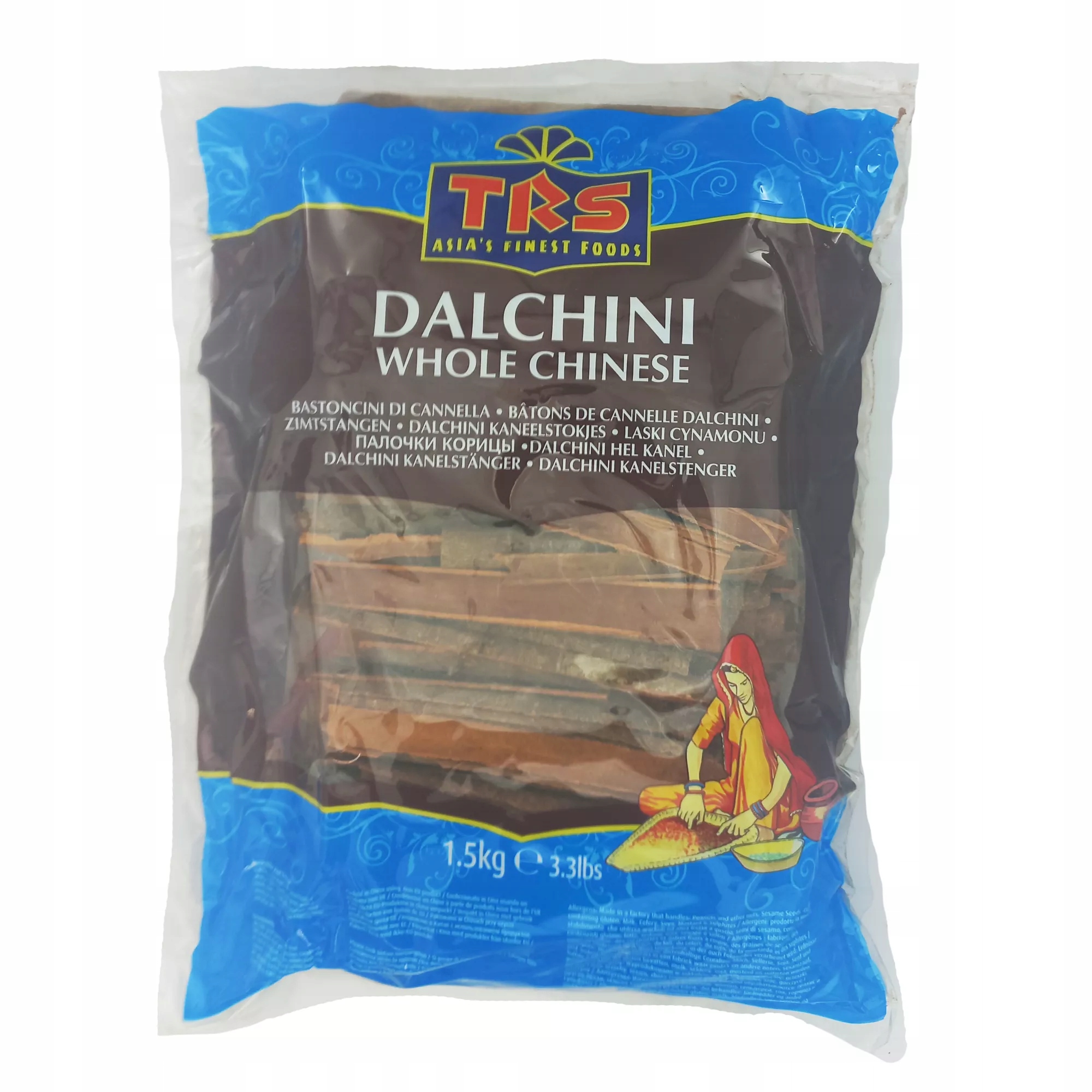 Koření z kůry skořicovníku Dalchini Whole Chinese Trs 1.5 kg