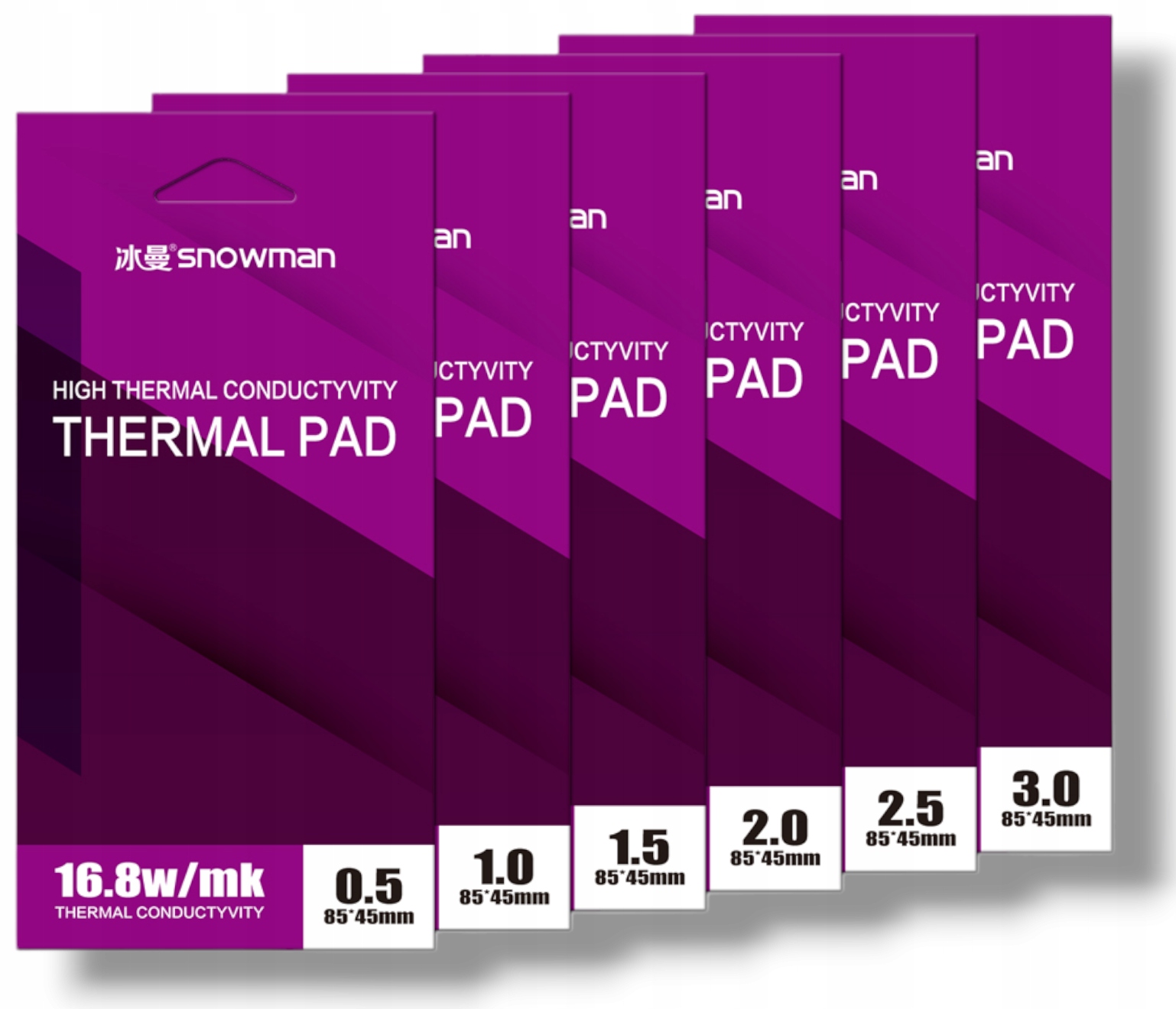 TERMOPAD SNOWMAN HIGH THERMAL CONDUCTYVITY 85x45 0,5mm 16,8W/mK GAMINGOWY Stan opakowania oryginalne