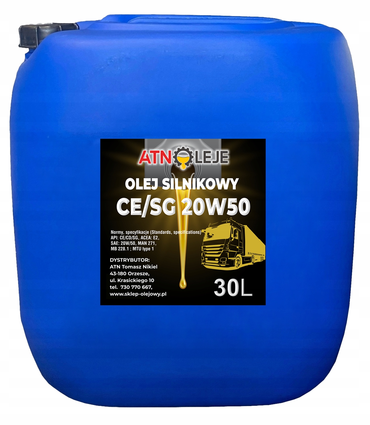 MINERALNY OLEJ SILNIKOWY CE/SG 20W50 30L