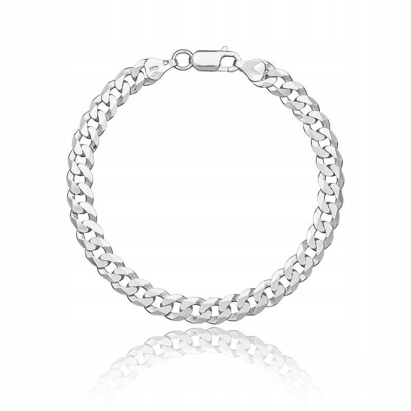 Stříbrný Pánský Náramek Na Ruku Pánský Pancíř 23 CM /8 MM Stříbro