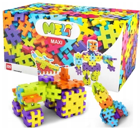 

Klocki Konstrukcyjne Wafle Meli Maxi 200 elementów